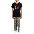 thumbnail image 4 of CafePress - Combat Girl Mesothelioma Women's Dark Pajamas - Women's Short Sleeve Print T-Shirt and Pants Dark Cotton Pajama Set, 4 of 7