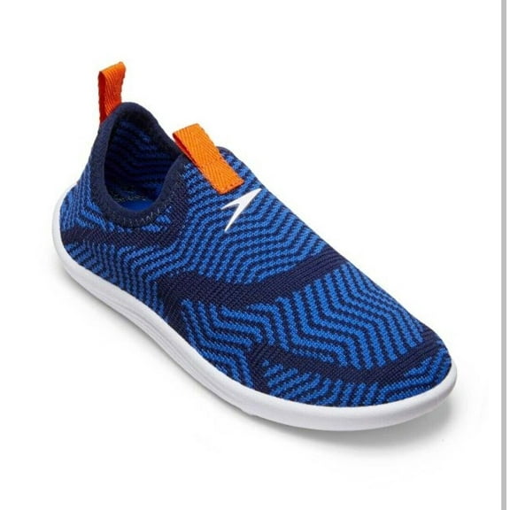 Speedo Junior Surfknit Water Shoes - Zig Zag Blue - Medium (2 - 3)