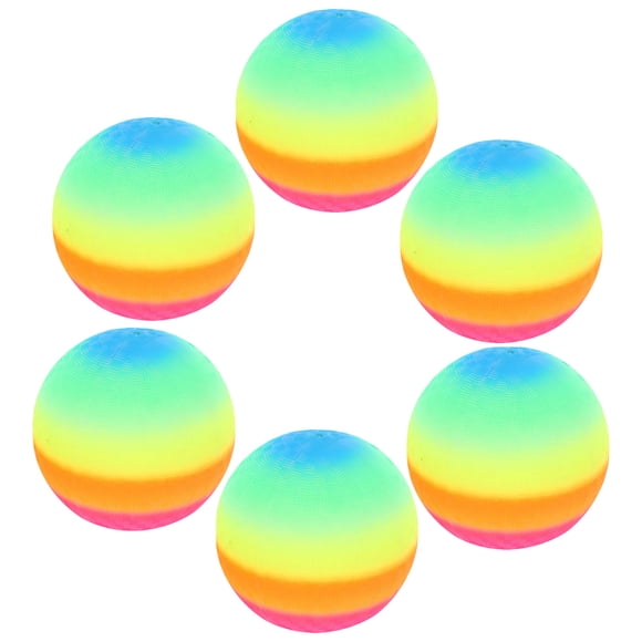 UPGRATOR 6Pcs Safe Inflatable Sports Balls Multi Bouncing Balls for Confidence Building Children Celebrations