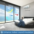 thumbnail image 3 of 17.5x78.7 Inches Anti UV One Way Privacy Window Film, Premium PET Material, Daytime Reflective Heat Sticker for Home Office Living Room, Black, 3 of 7