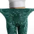 thumbnail image 3 of Womens Leggings Snake Print High Waist Buttery Soft Jogger Holiday Casual Lounge Yoga Pants, 3 of 7