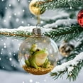 thumbnail image 3 of Darzheoy 3D Spherical Frog Christmas Ornament Round Hanging Decor for Home Tree Holiday Decoration Festive Party Supplies, 3 of 6