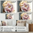 thumbnail image 4 of Designart Pink And Gold Hibiscus Flower II Canvas Wall Art, 4 of 5