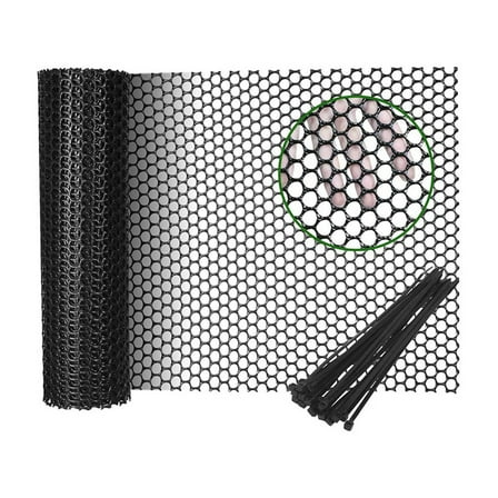 1 * Wire Mesh Fence Roll 100 * Cable Ties-Black
