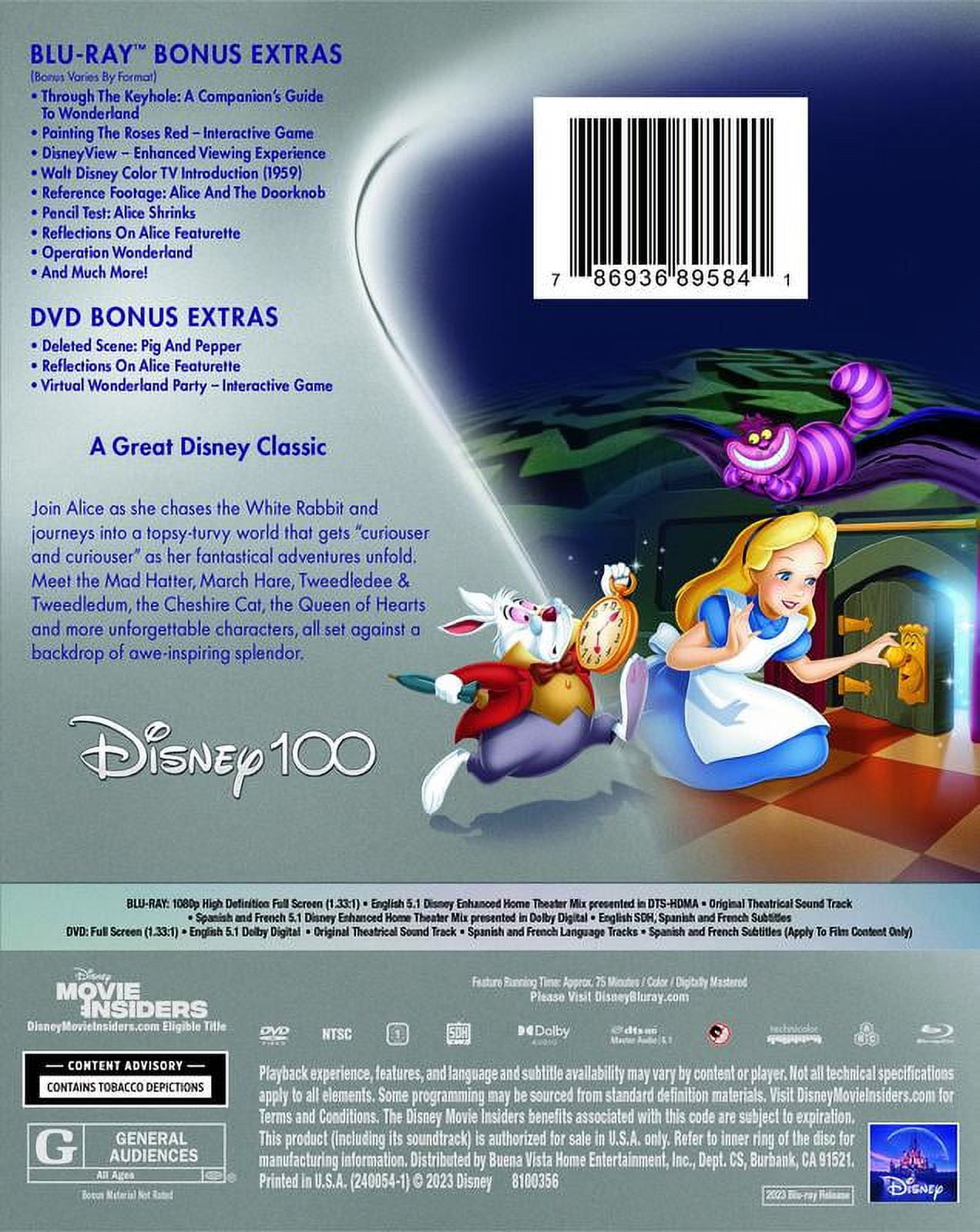 Disney 100 アリス・イン・ワンダーランド 　プレミアムエディション Alice in Wonderland - Disney100 Edition Walmart Exclusive