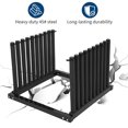 thumbnail image 2 of Yiwa Steel Windshield Rack with 9 Slots, Safety Foam Padding and Rubber Finger Locks, Complete with 1×2m Elastic Band and 3/8-Inch Thick Floor Mat for Safe Storage and Transport in Auto Shops, 2 of 6