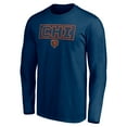 thumbnail image 2 of Men's Navy Chicago Bears Squad Throwbacks Long Sleeve T-Shirt, 2 of 3