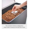 thumbnail image 4 of Yamazaki Home Rolling Airtight Pet Food Container (25 lbs.), Black, Polypropylene, Extra Large, 6.6 gallons, 25 liters, Airtight, Wheels, No Assembly, 4 of 7