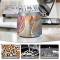 thumbnail image 5 of Abstract Waves Curves Ashtray with Lid Smell Proof Cigarette Ashtray Stainless Steel Smokeless Ash Holder for Indoor Outdoor, 5 of 7