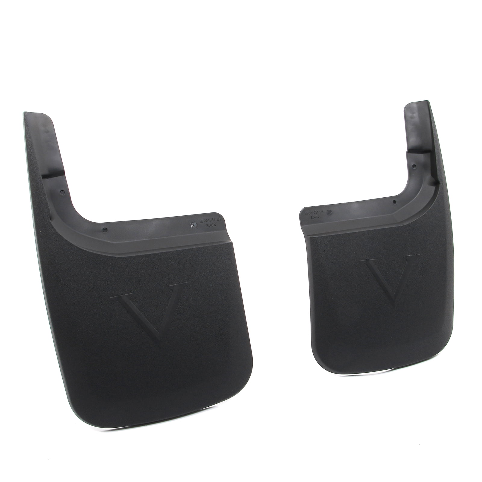 Ikon Motorsports Mud Flaps Splash Guards Fits 2017-2026 Ford F-250 F-350 Super Duty W/o Fender Flares, Textured Black PP Front Rear Side Mudflaps 4PCS