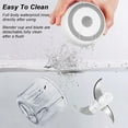 thumbnail image 6 of Mini Electric Garlic Chopper, 250ml Portable Food Processor for Onion Ginger Chili, USB Rechargeable, BPA Free, Green, 6 of 8