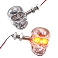 thumbnail image 1 of 2pcs Motorcycle Skull Turn Signal Light Indicator for Bikes Mengxi, 1 of 5