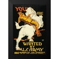 thumbnail image 2 of Bara, K.M. 11x14 Black Modern Framed Museum Art Print Titled - You are wanted by the U.S. Army, 1915/1918, 2 of 5