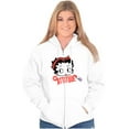 thumbnail image 4 of Betty Boop Attitude Cartoon Character Zip Hoodie Sweatshirt Women Brisco Brands L, 4 of 6