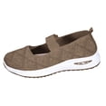 thumbnail image 6 of Womens Slip on Shoes Casual Breathable Loafers with Arch Support Soft Sole Non Slip Casual Daily Breathable Sneakers Brown Size 6, 6 of 6