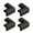 Black, variant on 4Pcs Proof Furniture Corner Protector Anti-collision Self-adhesive Table Desk Right Angle Sharp Edges Corner Guard Safety Bumper