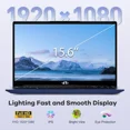 thumbnail image 4 of 15.6" Business-gaming-Laptop 6-Cores AMD Ryzen 5 6600H 660M 6nm GPU 32GB DDR5 1TB SSD(up to 4.5GHz) Windows11 100W Type-C FHD IPS Laptop-Computer with Fingerprint Backlit Keyboard WiFi5, 4 of 7