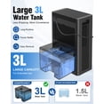 thumbnail image 3 of Homtronics 2 Pint Dehumidifier for Home, 100 oz Water Tank, Ultra-Quiet, Auto Shut-off, LED Display, 84H Timer, LED Light, Water Hose, Black, 3 of 9