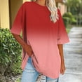 thumbnail image 4 of Womens Summer Work Tops Short Sleeve Shirt Women Trendy Womens Tops Casual V Neck Tie Dye T Shirt Tunic Tops for Women, 4 of 7