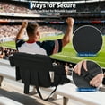 thumbnail image 6 of 2Pcs Stadium Seats, 20.5in Cozy Bleachers Seat with Anti-Slip Mat & Large Pockets & Cup Holders, Portable Stadium Chair for Outdoor, 6 of 7