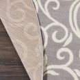 thumbnail image 5 of Eclectic Essentials Gray Bohemian Botanical Area Rug, 5 of 8