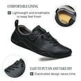 thumbnail image 2 of Mens Lace Up Casual Shoes Lightweight Walking Oxfords Comfortable Non-slip Driving Shoes Breathable and Fashionable Black 9.5 US, 2 of 7
