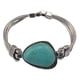 thumbnail image 1 of Vintage Geométrico Geométrico Natural Piedra Plata Cadena en apariencia Tribal para Mujeres Muchacha Hugo Pulsera de turquesa, 1 of 10