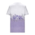 thumbnail image 6 of Blczomt Spring Tops for Women Pleated Purple Summer Y2K Shirts Floral 2026 Cute Womens Blouses Casual,XXXL, 6 of 6