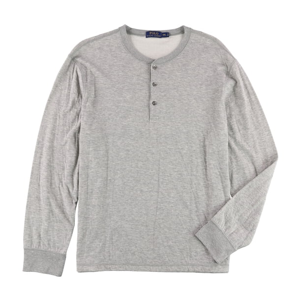 Ralph Lauren Jersey Henley para hombre, gris, XX-Large Ralph Lauren henley