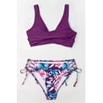 thumbnail image 3 of Women'S Bikini Swimsuit Front Cross Lace Up Two Piece Bathing Suit, 3 of 3