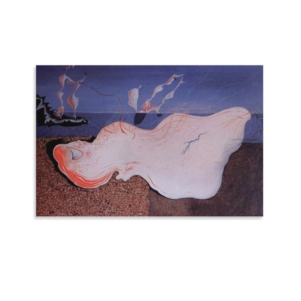 Salvador Dalí Impresión Pintura El Bañista Póster Artístico Lienzo Pintura Decoración Pared Impresión Foto Regalos Hogar Moderno Carteles Decorativos 12x18 pulgadas (30x45 cm)