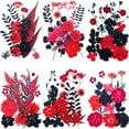 thumbnail image 6 of 64PCS Red Black Dried Pressed Flowers for Resin - Real Nature Flowers Herb Set for Christmas DIY Candle Soap Vase Making Nail Card Scrapbook Art Craft Floral Decors, 6 of 6