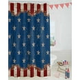 thumbnail image 3 of American Flag Rustic Wood Shower Curtain, Independence Day Shower Curtain Set with Hooks, Spring Summer Waterproof Fabric Shower Curtains for Bathroom Decor, 72x72 Inch Bath Curtain, 3 of 6