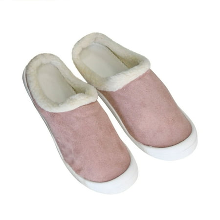 

CYMMPU Women s Slippers Women s Flat Bottomed Low-cut Canvas Shoes One-foot Lazy Version Casual Flat Non-slip Cotton Slippers