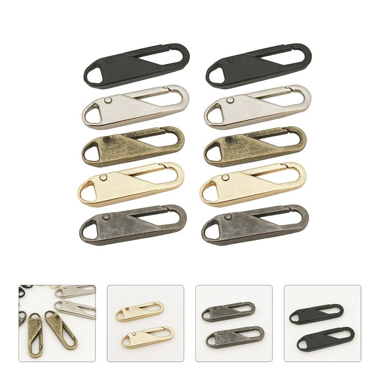 10PCS Replacement Zipper Slider Zipper Pull Zipper Repair Kits