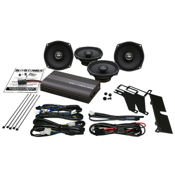 Hogtunes 300 Watt 5.25" Amp/Front and Rear Speaker Kit (REV 450U KIT-AA)