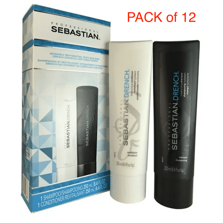 Sebastian Drench Shampoo and Conditioner Duo, 8.45 each - PACK OF 12
