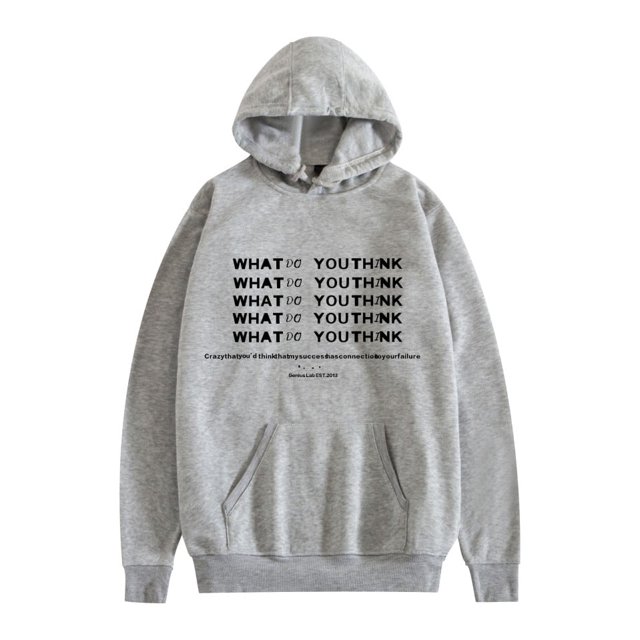EST Cute Cartoon Print Pockets Drawstring Hoodies For Unisex