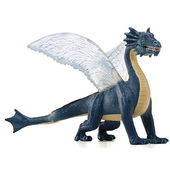 MOJO Dragon de Mer avec Mâchoire Mobile Réaliste Fantaisie Réplique Figurine Peinte à la Main