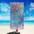 thumbnail image 3 of Yibo Mandala Flower Pattern Beach Towel Outdoor Travel, Camping, Beach Essentials, Bathroom, 3 of 9
