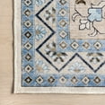 thumbnail image 4 of Rugs USA Clovebud Geometric Machine Washable Area Rug, 5' x 8', Clovebud Blue, 4 of 8