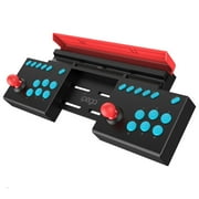 IPEGA Switch Dual Arcade Joystick - Plug-and-Play for 2-Player Games, Turbo Auto-Fire Function, Ergonomic Competitive Fighting Game Pad for Switch/Switch OLED