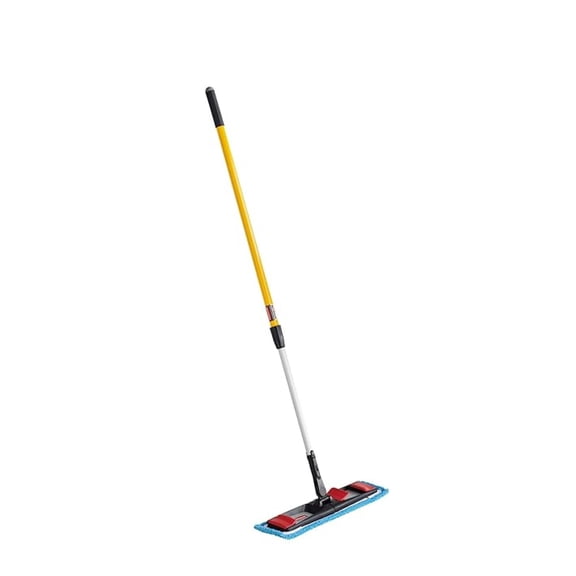 Microfiber Flat Mop Kit for WaveBrake - Yellow Extendable Handle - Hardwood, Tile & Laminate Floor Cleaning - Heavy-Duty Kitchen, Office Mop