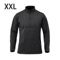 thumbnail image 2 of Minnieouse Jersey de media cremallera para hombre, camiseta cálida de manga larga transpirable de Color sólido para niños, ropa interior térmica Camisetas Negro XXl Minnieouse AP013080-05, 2 of 6