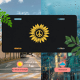 thumbnail image 5 of 1 Pcs 2D Flat License Plate Covers & Frames, Sunflower with For Decorative Front, Waterproof For Decoration Aluminum License Plate Covers & Frames Cover For Men Women, 12" X 6", 5 of 6