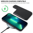 thumbnail image 3 of Allytech 2 in 1 Detachable Wallet Case for iPhone 13 Pro with Card Holder, [Large Capacity] PU Leather Magnetic Snap Kickstand Case Support Wireless Charging, Shockproof Anti-Drop Case, Black, 3 of 9