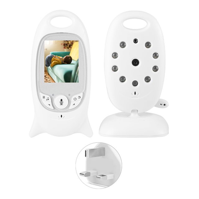 2.4G 2 pulgadas LCD Baby Monitor Cámara Visión nocturna Intercomunicador bidireccional Seguridad 110-240VUK