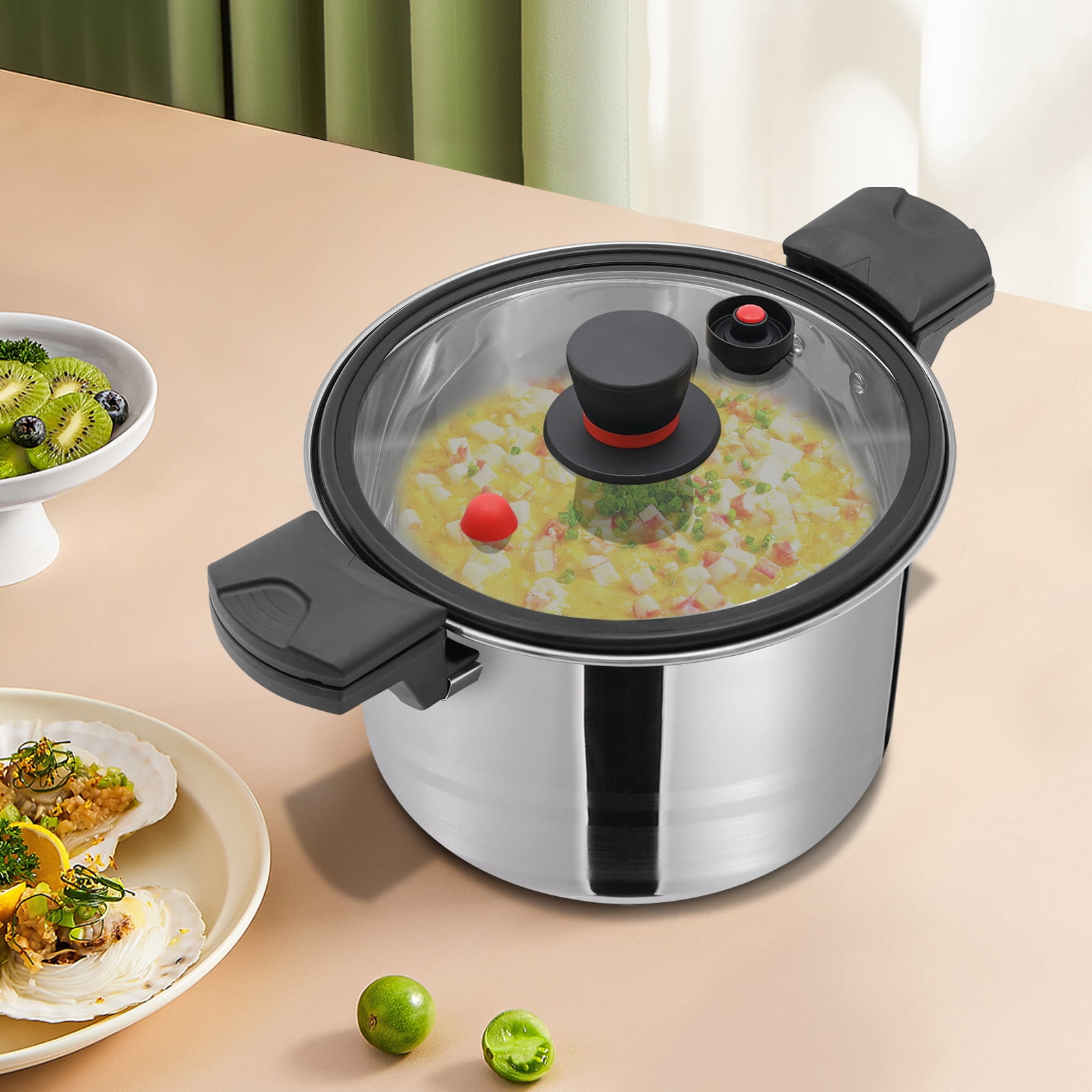 Pressure Pot, Pressure Cooker, 201 Stainless Steel Pressure Pot US NEW Gas Cookers, Induction Cookers, and Electric Hob.