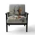 thumbnail image 4 of Designart "Minimalist Montage IV" Upholstered Abstract Collages Accent Chair and Modern & Contemporary Arm Chair - Multiple Color & Pattern, 4 of 7