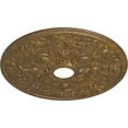 thumbnail image 3 of 30 7/8"OD x 3 5/8"ID x 1 3/8"P Rose Ceiling Medallion (Fits Canopies up to 5 1/4"), Hand-Painted Rubbed Bronze, 3 of 5